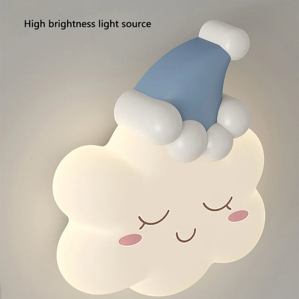 Fluffy Cloud Wall Lamps Yellow Pink Blue