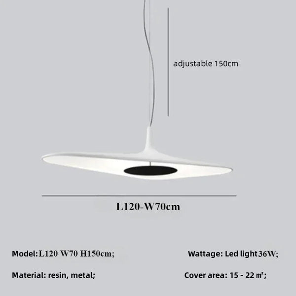 Nordic style modern pendant light irregular resin LED lamp