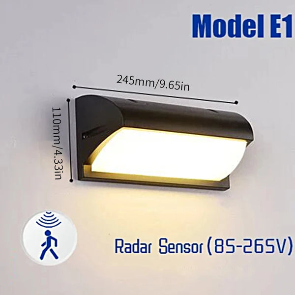 Waterproof Motion Sensor LED Wall Light for