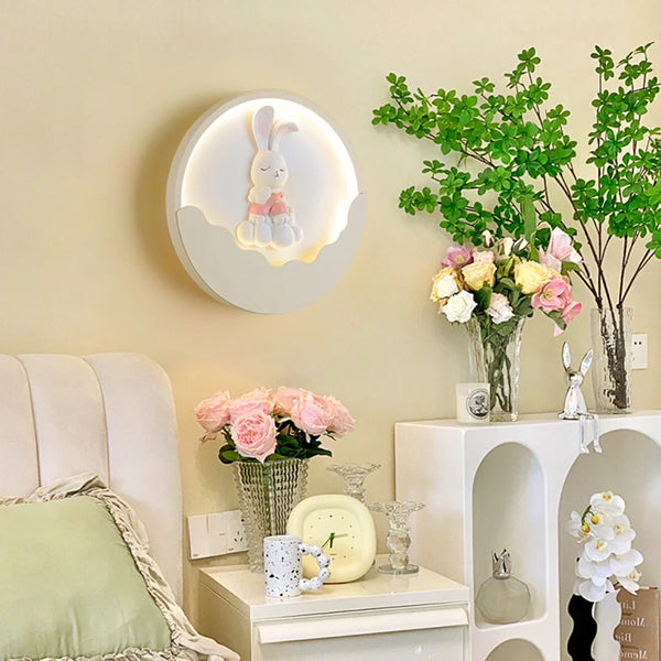 Cartoon Bear Rabbit Wall Lamps