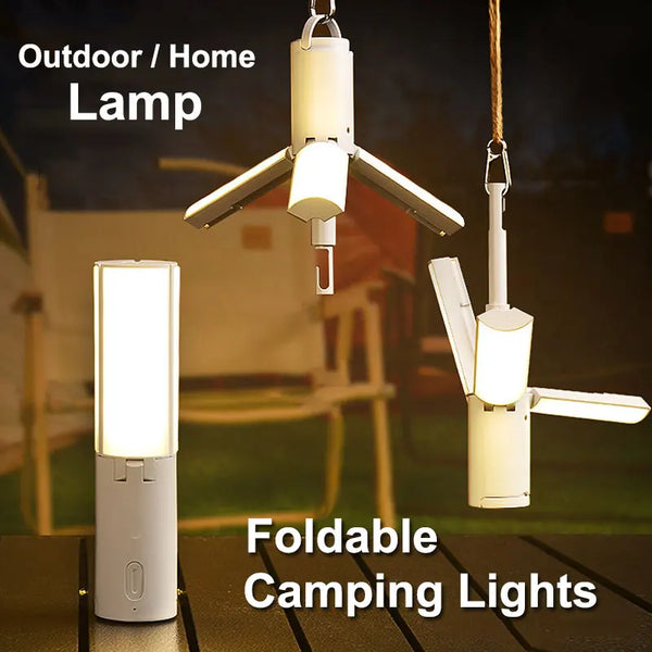 Rechargeable Portable Folding Camping Light for Indoor/Outdoor