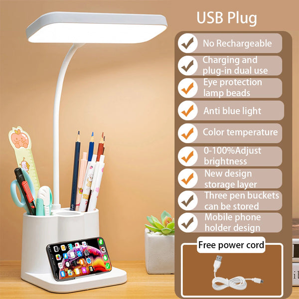 USB LED table lamp 3 colors,