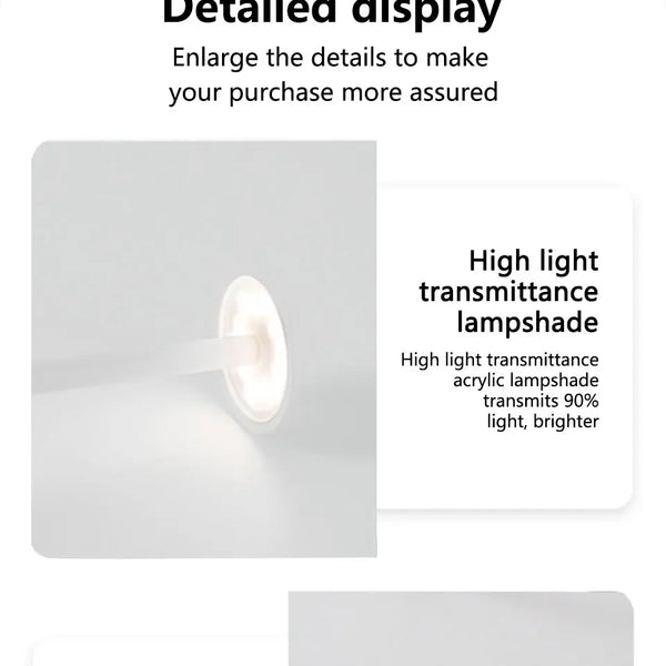 Rechargeable LED table lamp with touch sensor and 3 color temperatures