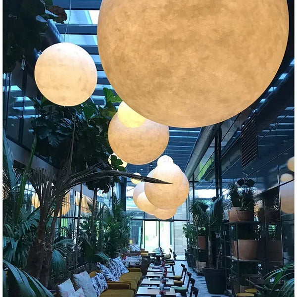 Nordic minimalist style pendant lights moon lamps
