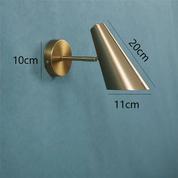 Folding and rotating wall lights