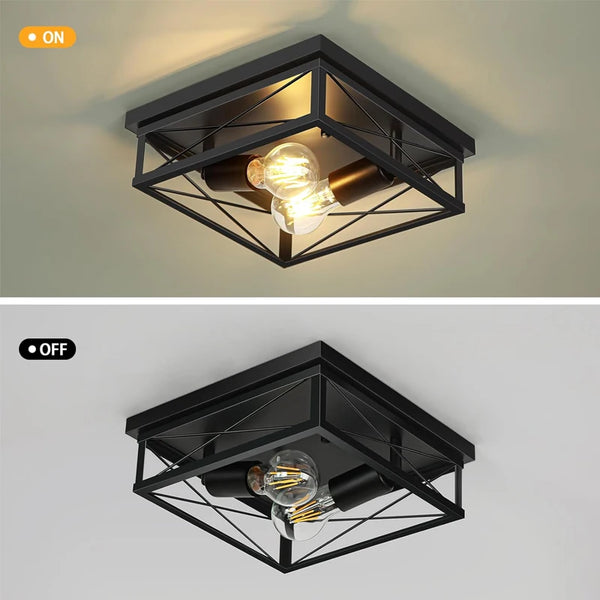 Retro industrial ceiling light