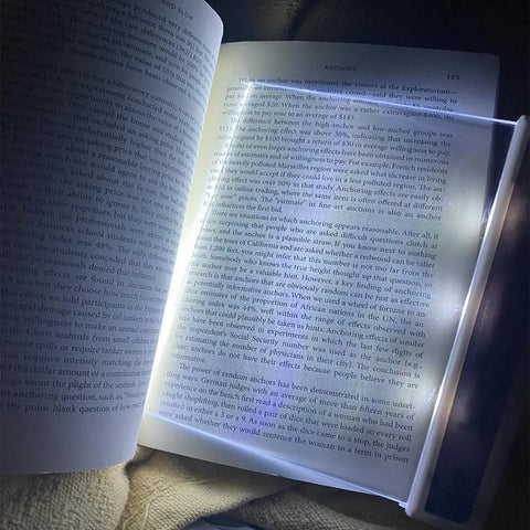 LED light panel for bookmarks