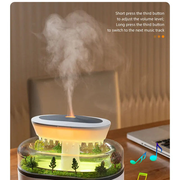 Air Humidifier with Colorful Light, White Noise, Essential Oil Diffuser, Ultrasonic Home Fragrance Diffuser