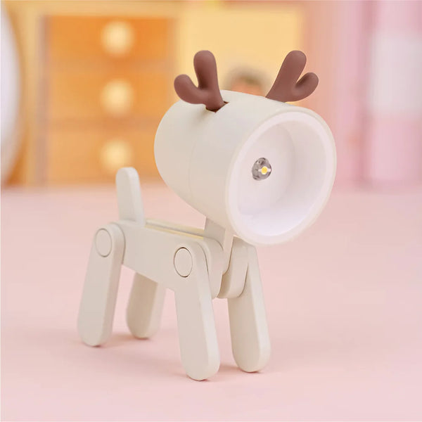 Mini LED Foldable Table Night Light Cute Animal Light