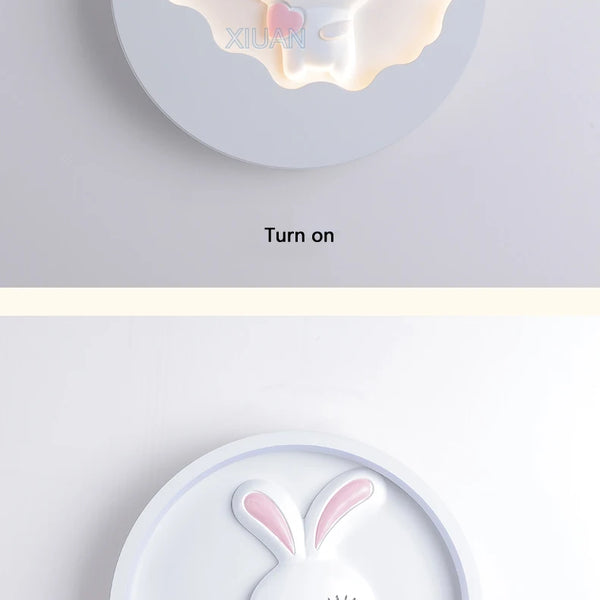 Cartoon Bear Rabbit Wall Lamps