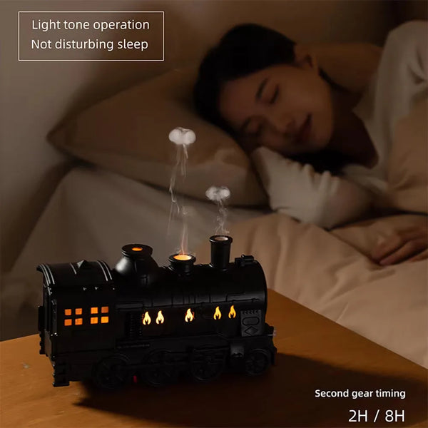 Air humidifier for model train, remote control