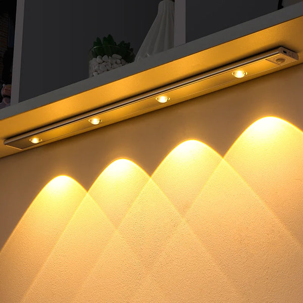 Wireless, ultra-thin LED motion sensor light