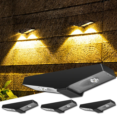 1/2/4PCS Solar Wall Lights – IP65 Waterproof Outdoor LED Lamps with Auto Night Lighting for Garden, Balcony & Yard