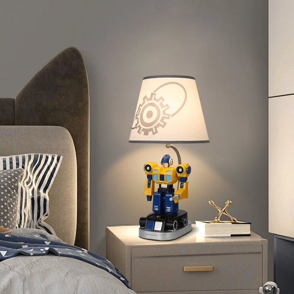 Robot LED bedside lamp