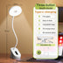 Portable LED table lamp with clip