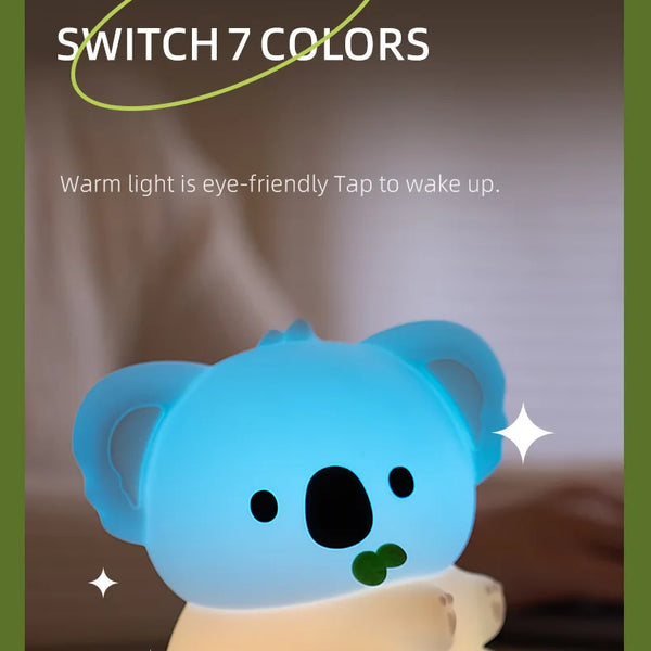 cute koala silicone lamp