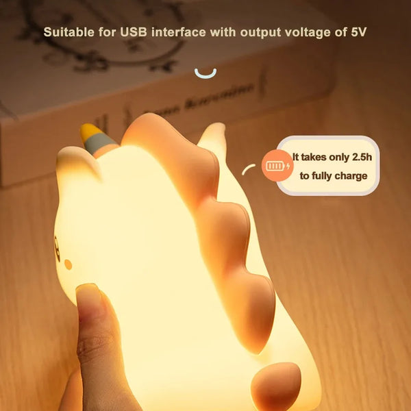 Cute silicone unicorn lamp