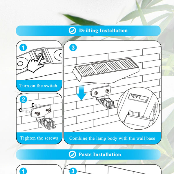 1/2/4PCS Solar Wall Lights – IP65 Waterproof Outdoor LED Lamps with Auto Night Lighting for Garden, Balcony & Yard