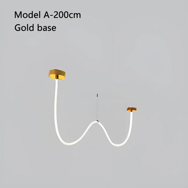 Modern chandelier with 360-degree lighting