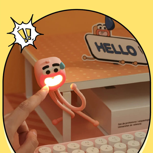 Mini adjustable octopus-shaped table lamp