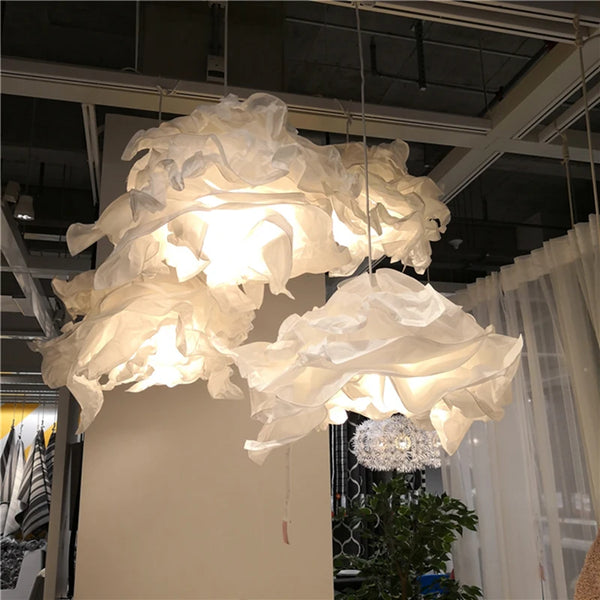DIY White Paper Cloud Chandelier