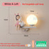 Cartoon Rechargeable Battery Wall Lamps Resin Animal