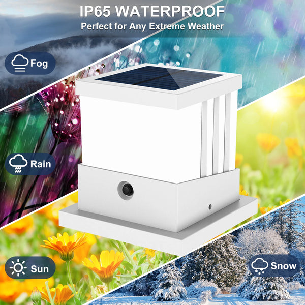 1/2/4 Packs Solar Light, Column Light, Solar Fence Light, IP65, Solar Lamp