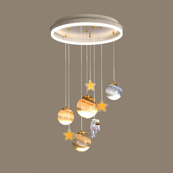 LED Astronaut Chandeliers