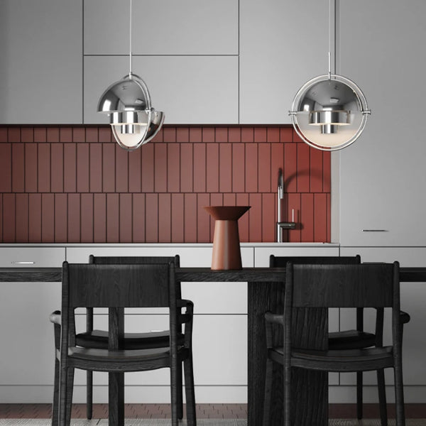 Polished Wrought Iron LED Dining Table Chandeliers