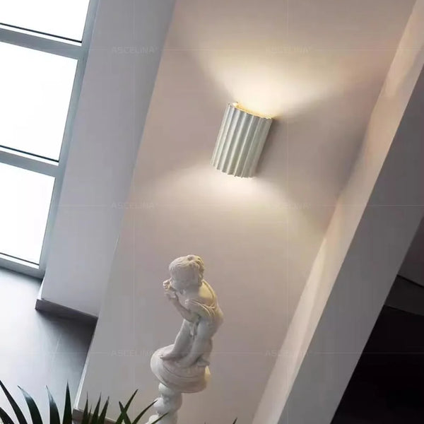 Nordic minimalist resin LED wall light
