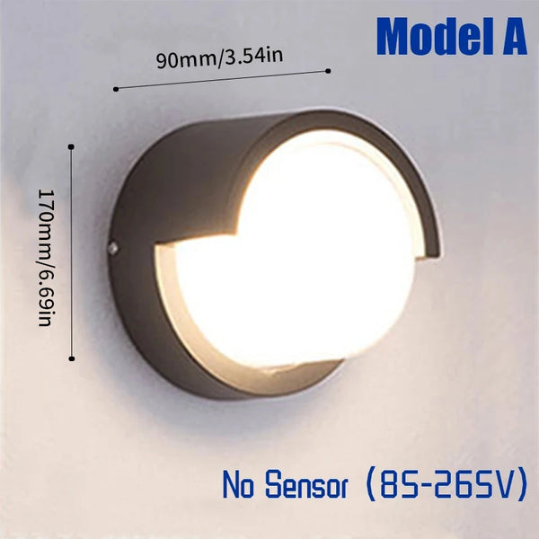 Waterproof Motion Sensor LED Wall Light for