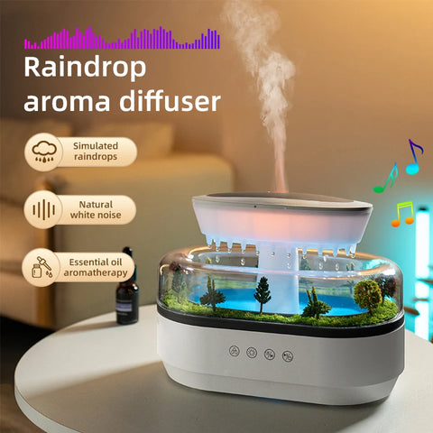 Air Humidifier with Colorful Light, White Noise, Essential Oil Diffuser, Ultrasonic Home Fragrance Diffuser