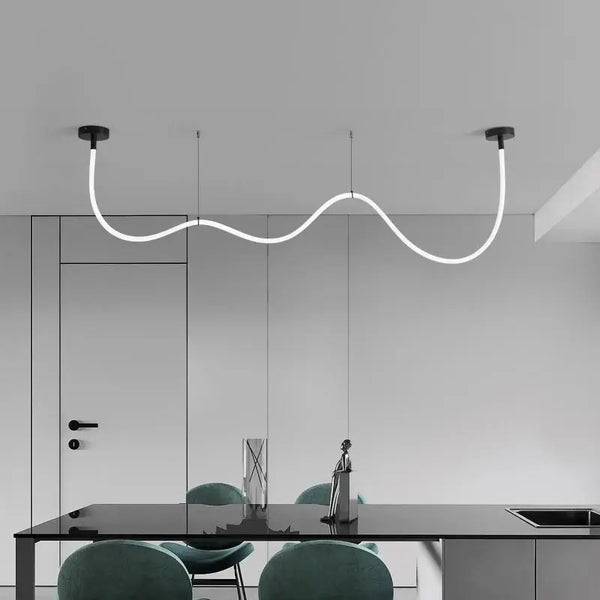 Modern chandelier with 360-degree lighting