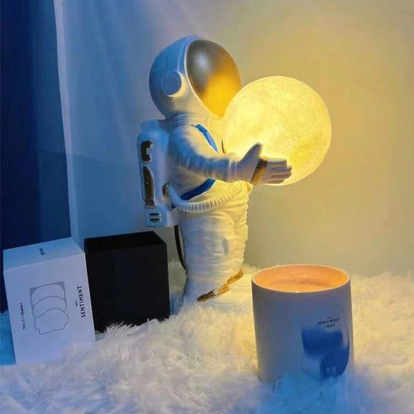 Astronaut desk lamps with rechargeable battery
