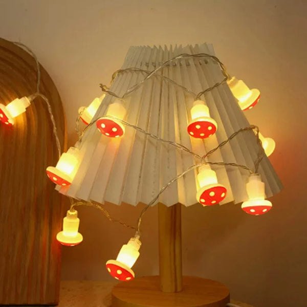 Mushroom LED fairy lights