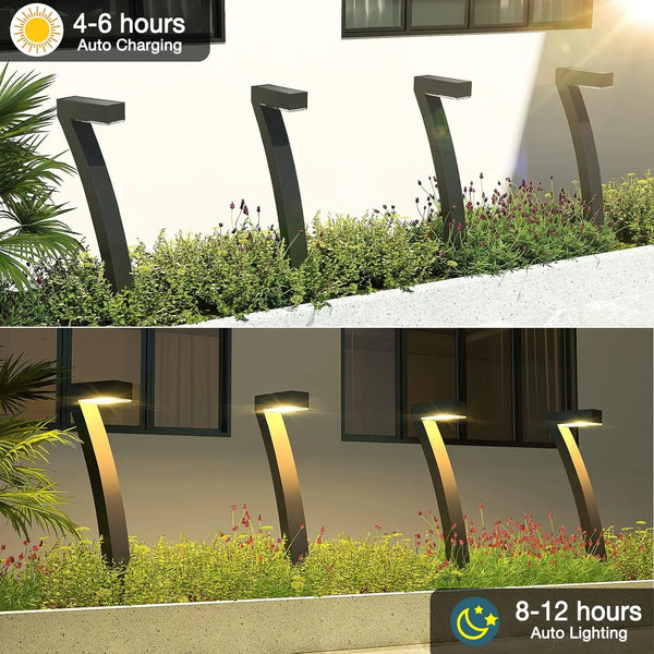 6/12 Pack Bright Solar Lights for Outdoor Areas and Pathways