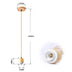 Natural Color E27 Pendant Lamp Holder with Single Head Screw Socket and Lampshade Base
