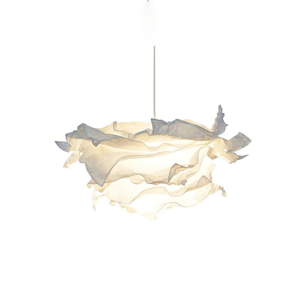 DIY White Paper Cloud Chandelier