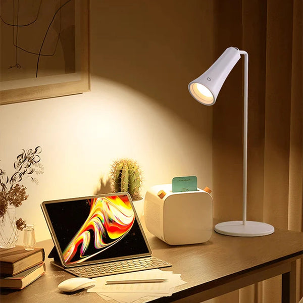 USB Rechargeable LED Magnetic Table Lamp with Dimmable Dimmer
