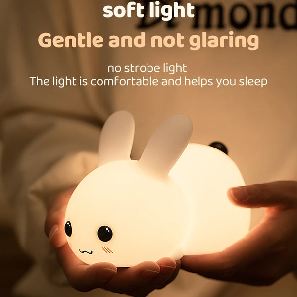 Cute Bunny silicone lamp
