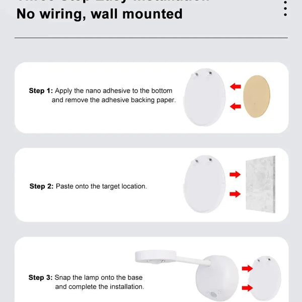 Wireless motion sensor night light