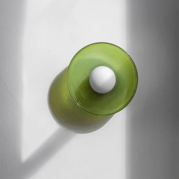 Nordic glass ceiling lamp with one head