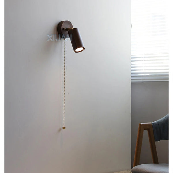 Walnut wood color lamps, Japanese solid wood