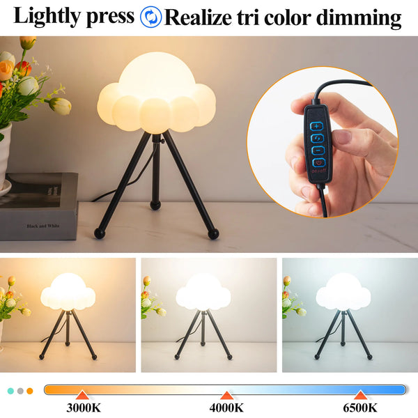 White cloud table lamp