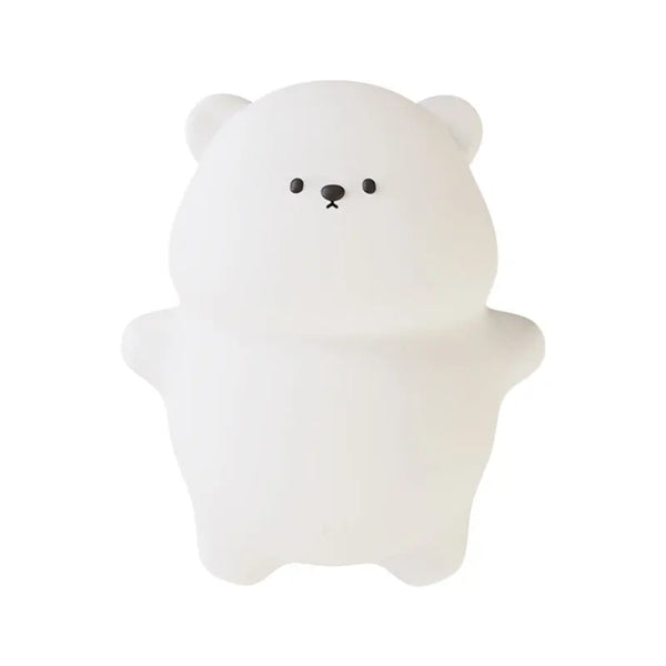 Cute silicone lamp in the shape of a lying bear