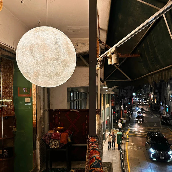 Nordic minimalist style pendant lights moon lamps