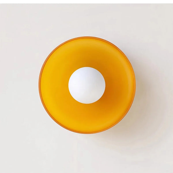 Nordic glass ceiling lamp with one head