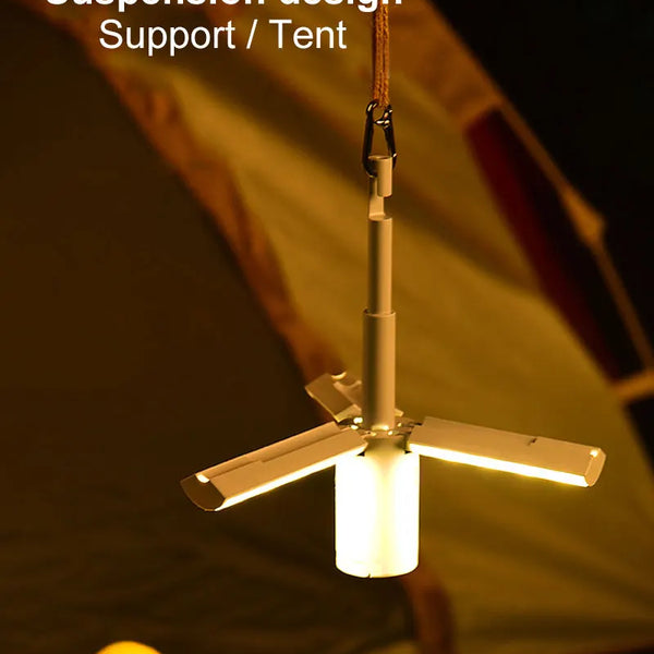 Rechargeable Portable Folding Camping Light for Indoor/Outdoor