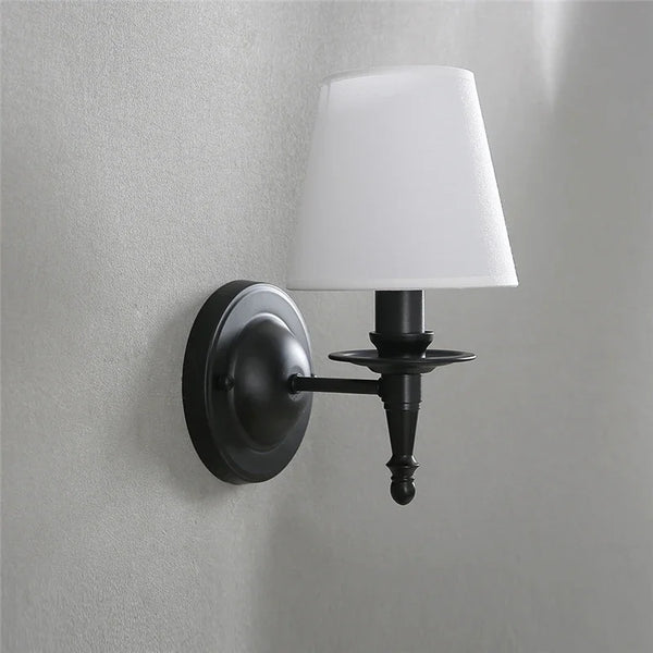 Linen wall lamp, Nordic lampshade