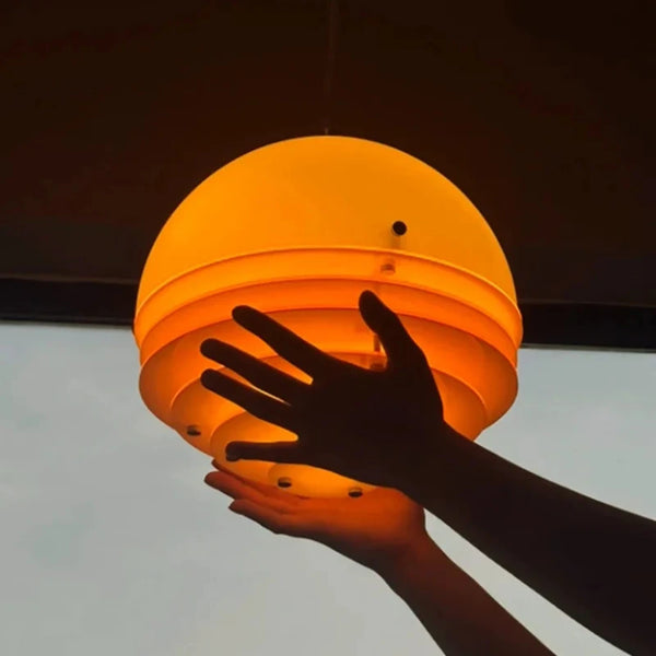 Modern Nordic sunset light acrylic glass pendant light indoor chandelier